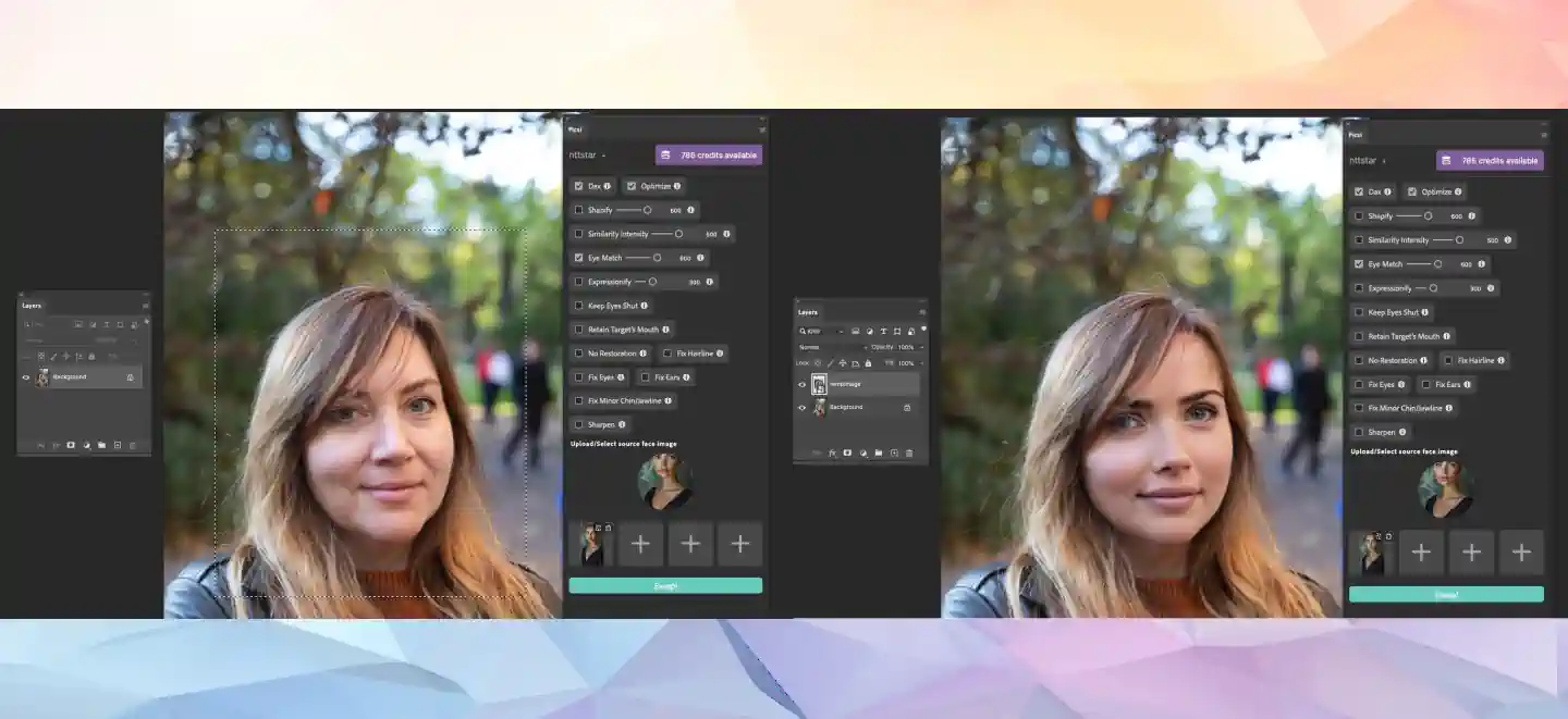 Face Swap in Photoshop
